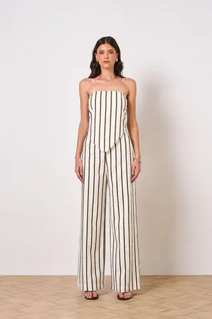CONJUNTO TOP E CALÇA EM VISCOSE STRIPED