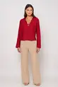 BLUSA COM DECOTE V EM VISCOSE SENSORIALE