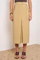 SAIA MIDI COM CINTO TENCEL RAYON VIEN