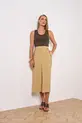 SAIA MIDI COM CINTO TENCEL RAYON VIEN