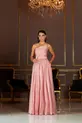 VESTIDO LONGO TAFETA UM TOMARA QUE CAIA ASSIMÉTRICO