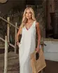 VESTIDO MIDI EM LINHO SANTORINI