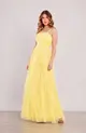 VESTIDO LONGO TULE ALÇA FINA SAIA CAMADAS