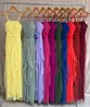 VESTIDO LONGO TULE ALÇA FINA SAIA CAMADAS