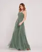 VESTIDO LONGO TULE ALÇA FINA SAIA CAMADAS