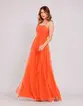 VESTIDO LONGO TULE ALÇA FINA SAIA CAMADAS