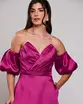 VESTIDO LONGO ZIBELINE TOMARA QUE CAIA MANGA REMOVIVEL