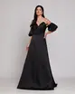 VESTIDO LONGO ZIBELINE TOMARA QUE CAIA MANGA REMOVIVEL