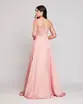 VESTIDO LONGO ALÇA FINA BUSTO DRAPEADO SAIA CURTA