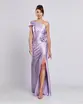 VESTIDO LONGO PRADA UM OMBRO SÓ DRAPEADO COM FLOR