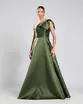 VESTIDO LONGO ZIBELINE UM OMBRO SÓ LAÇO REMOVIVEL