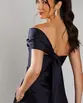 VESTIDO LONGO ZIBELINE UM OMBRO SÓ DRAPEADO