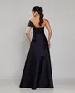 VESTIDO LONGO ZIBELINE UM OMBRO SÓ DRAPEADO