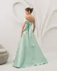 VESTIDO LONGO ZIBELINE UM OMBRO SÓ DRAPEADO