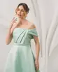 VESTIDO LONGO ZIBELINE UM OMBRO SÓ DRAPEADO