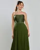 VESTIDO LONGO ZIBELINE PLISSADO ALÇA FINA