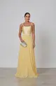VESTIDO LONGO ZIBELINE PLISSADO ALÇA FINA