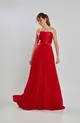 VESTIDO LONGO ZIBELINE PLISSADO ALÇA FINA