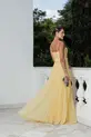 VESTIDO LONGO ZIBELINE PLISSADO ALÇA FINA