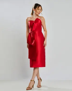 VESTIDO MIDI ZIBELINE TOMARA QUE CAIA