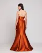 VESTIDO LONGO ZIBELINE TOMARA QUE CAIA ASSIMETRICO C/ FAIXA
