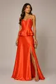 VESTIDO LONGO TOMARA QUE CAIA CORSET ZIBELINE C/ FENDA CAMADA