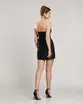 VESTIDO CURTO ZIBELINE TOMARA QUE CAIA C/FAIXA