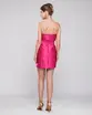 VESTIDO CURTO ZIBELINE TOMARA QUE CAIA BUSTO CORSET C/ FAIXA