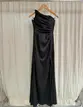VESTIDO LONGO PRADA SEREIA BUSTO ASSIMETRICO C/ FENDA