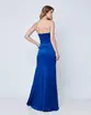 VESTIDO LONGO PRADA TOMARA QUE CAIA SEREIA BUSTO DRAPEADO C/ FENDA