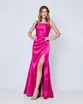 VESTIDO LONGO PRADA TOMARA QUE CAIA SEREIA BUSTO DRAPEADO C/ FENDA
