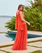 VESTIDO LONGO SAIA TULE TOMARA QUE CAIA C/ ECHARPE