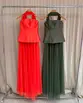 VESTIDO LONGO SAIA TULE TOMARA QUE CAIA C/ ECHARPE