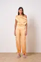 CALÇA COM BOLSO EM SATIN ATENAS