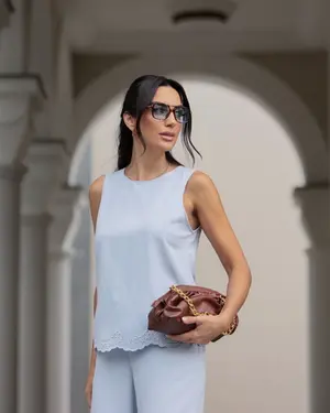 REGATA COM BORDADO EM VISCOSE TERMALES