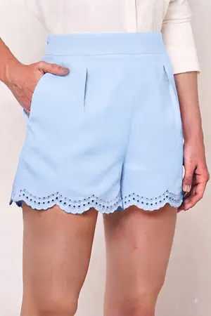 SHORTS COM BORDADO EM VISCOSE TERMALES
