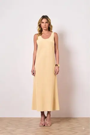 VESTIDO MIDI EM ALFAIATARIA CELINE
