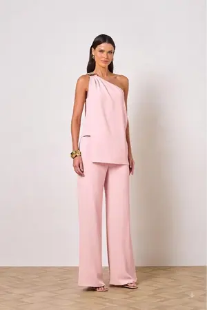 CONJUNTO TUNICA E CALÇA EM CREPE SIENA