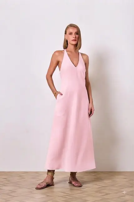 VESTIDO MIDI EM ALFAIATARIA CELINE