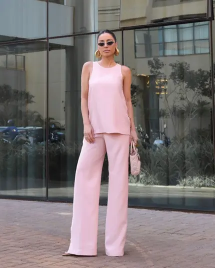 CONJUNTO TUNICA E CALÇA EM VISCOSE SENSORIALE