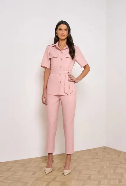 CONJUNTO CAMISA E CALÇA EM VISCOSE SENSORIALE