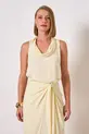 VESTIDO MIDI EM CREPE MUSSELINE