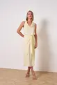 VESTIDO MIDI EM CREPE MUSSELINE