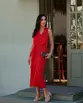 VESTIDO MIDI EM CREPE MUSSELINE