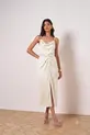 CONJUNTO REGARA E SAIA MIDI EM CREPE PATOU