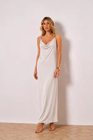 VESTIDO DECOTE DEGAGE CREPE PATOU