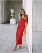 VESTIDO DECOTE DEGAGE CREPE PATOU