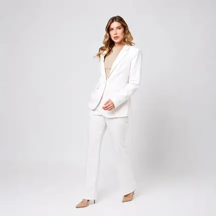 BLAZER ALFAIATARIA UM BOTÃO FORRADO
