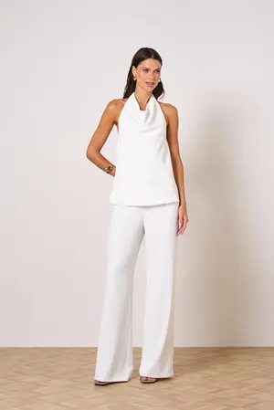 CONJUNTO BLUSA E CALÇA EM CREPE SIENA