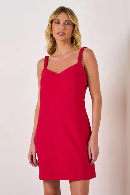 VESTIDO CURTO EM VISCOSE SENSORIALE